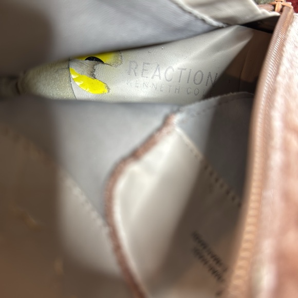 KENNETH COLE REACTION CORRINE LIGHT MAUVE VELVET LACE UP BLOCK HEEL ANKLE BOOTS - Picture 12 of 12